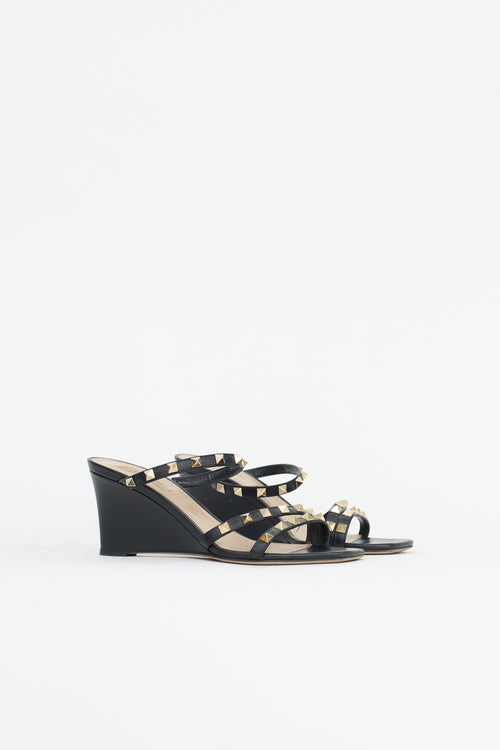 Valentino Leather Rockstud Sandal
