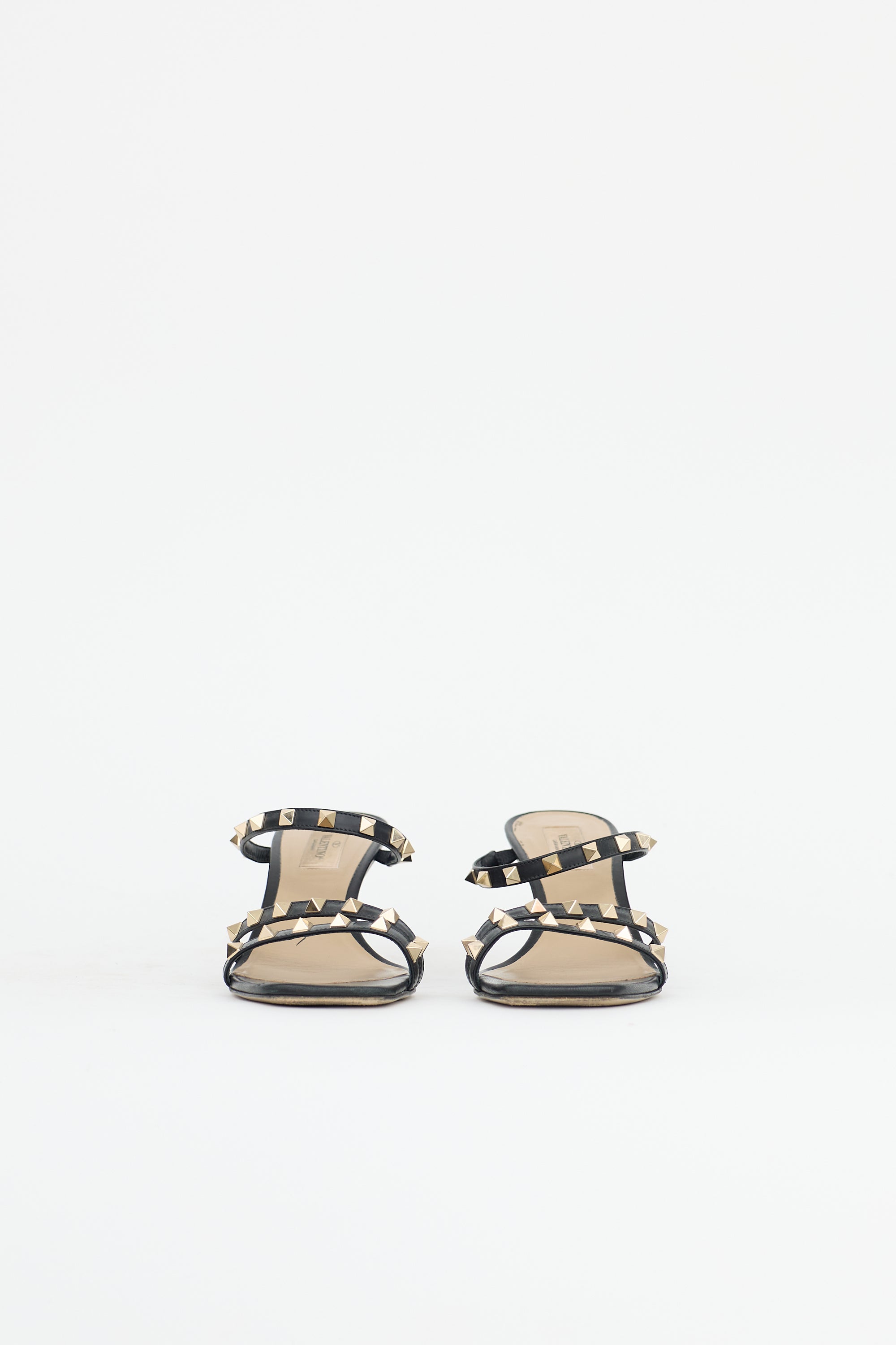 Valentino Leather Rockstud Sandal