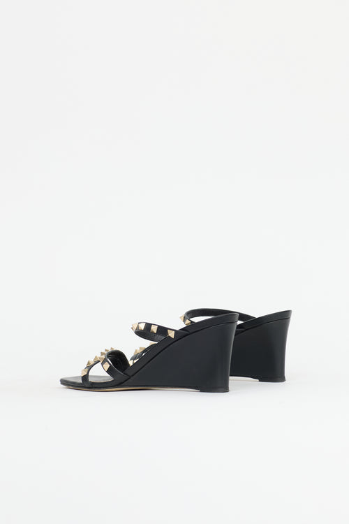 Valentino Leather Rockstud Sandal