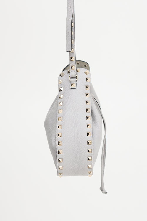 Valentino Leather Rockstud Small Drawstring Bag