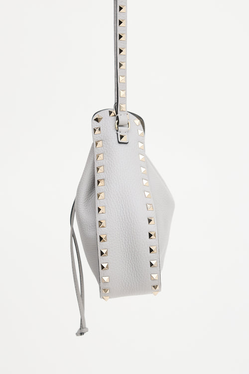 Valentino Leather Rockstud Small Drawstring Bag