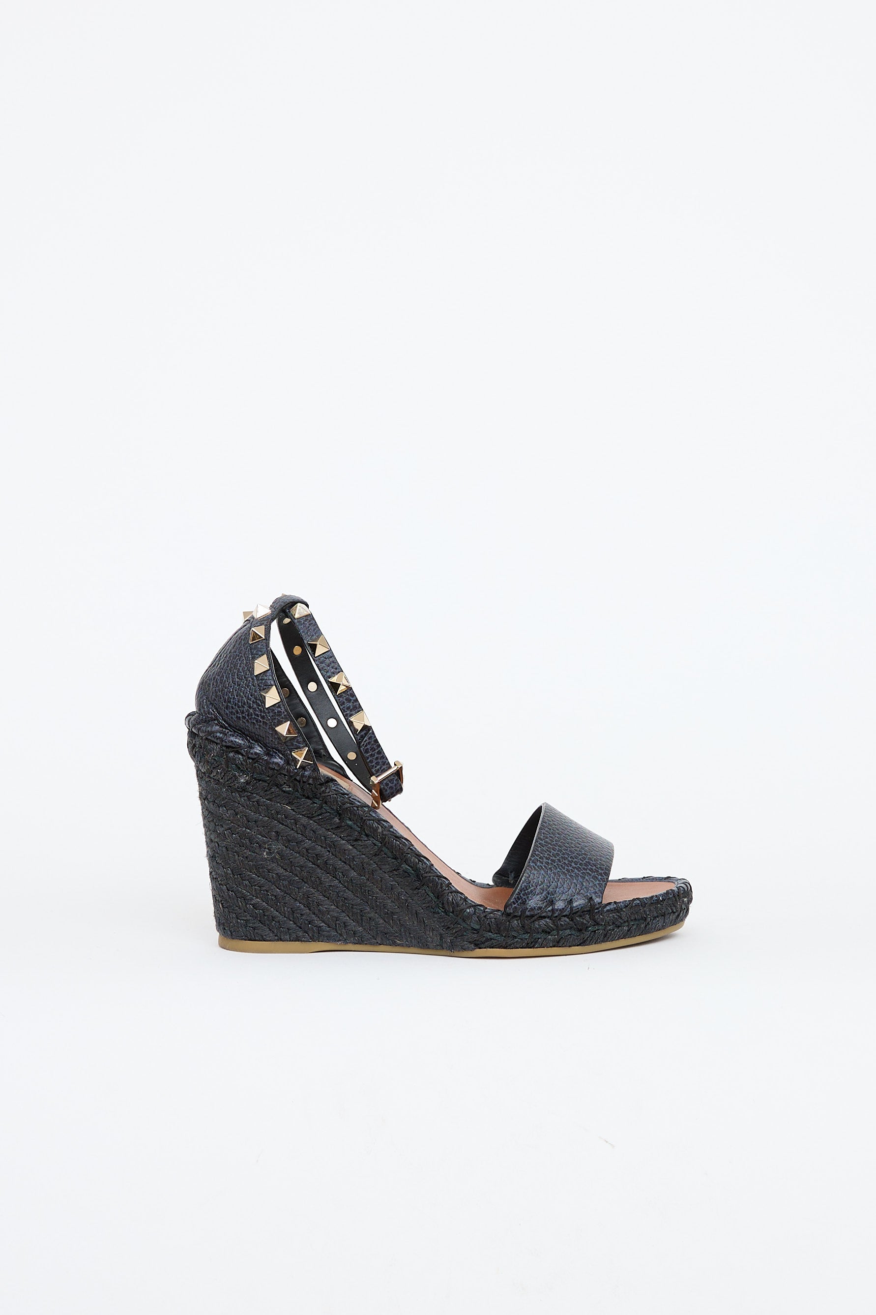 Valentino Rockstud Espadrille Sandal