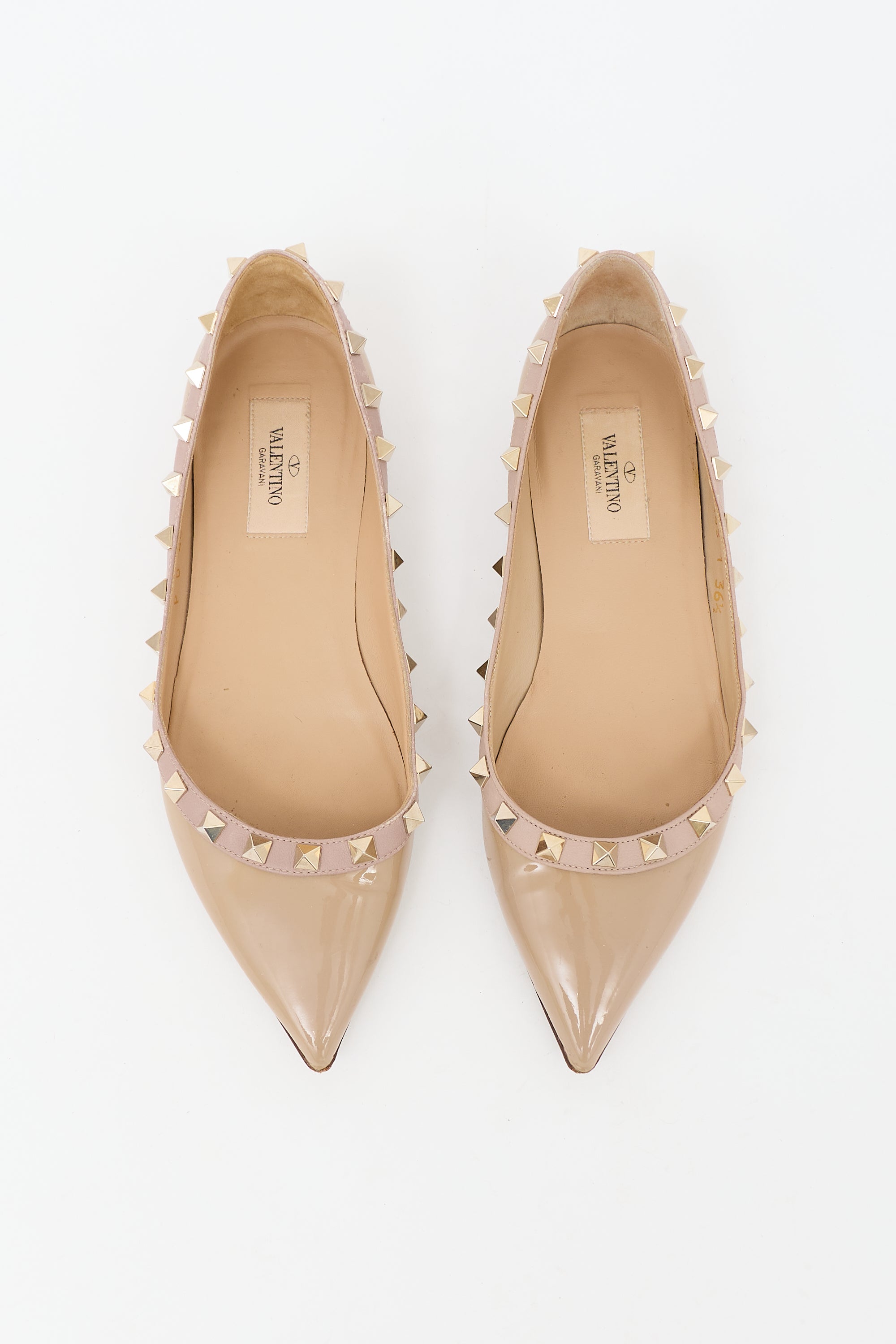 Valentino Patent Rockstud Flat