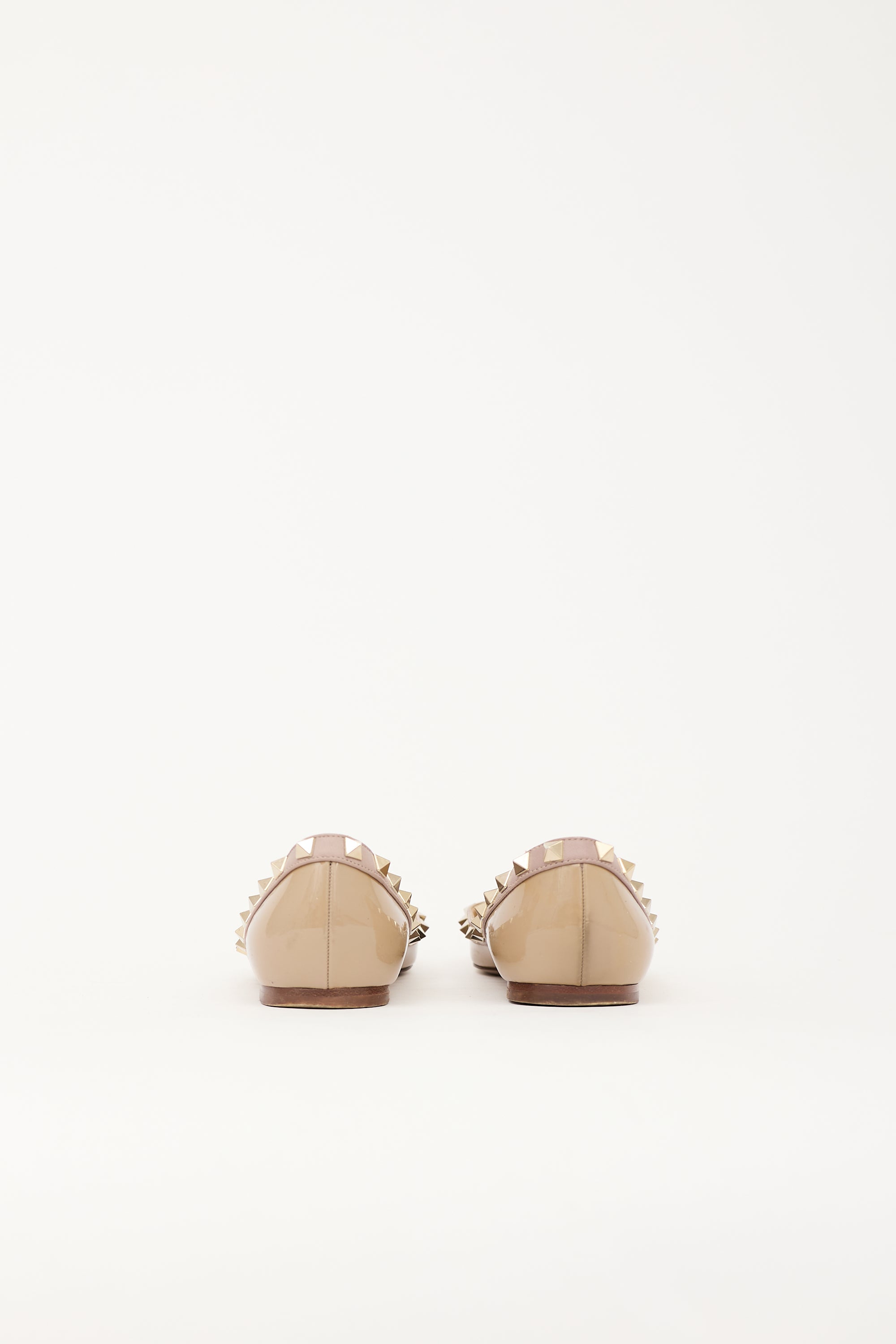Valentino Patent Rockstud Flat