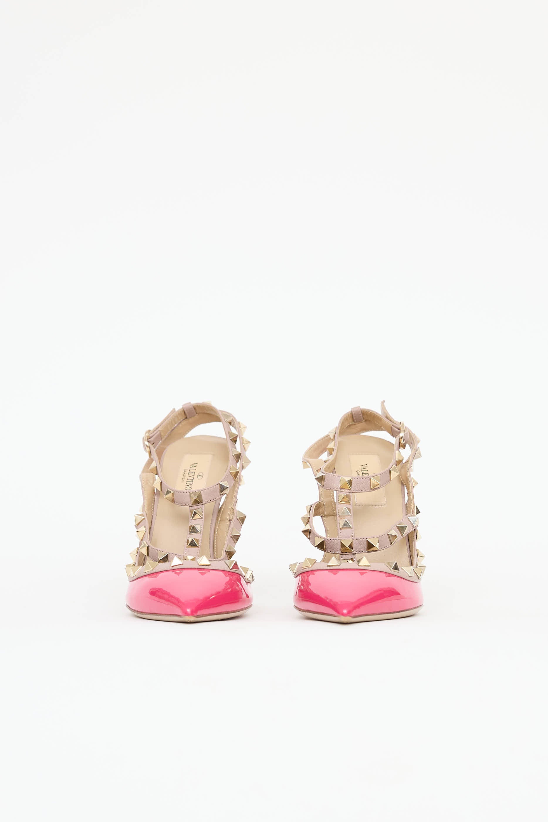 Valentino Patent Cage Rockstud Pump