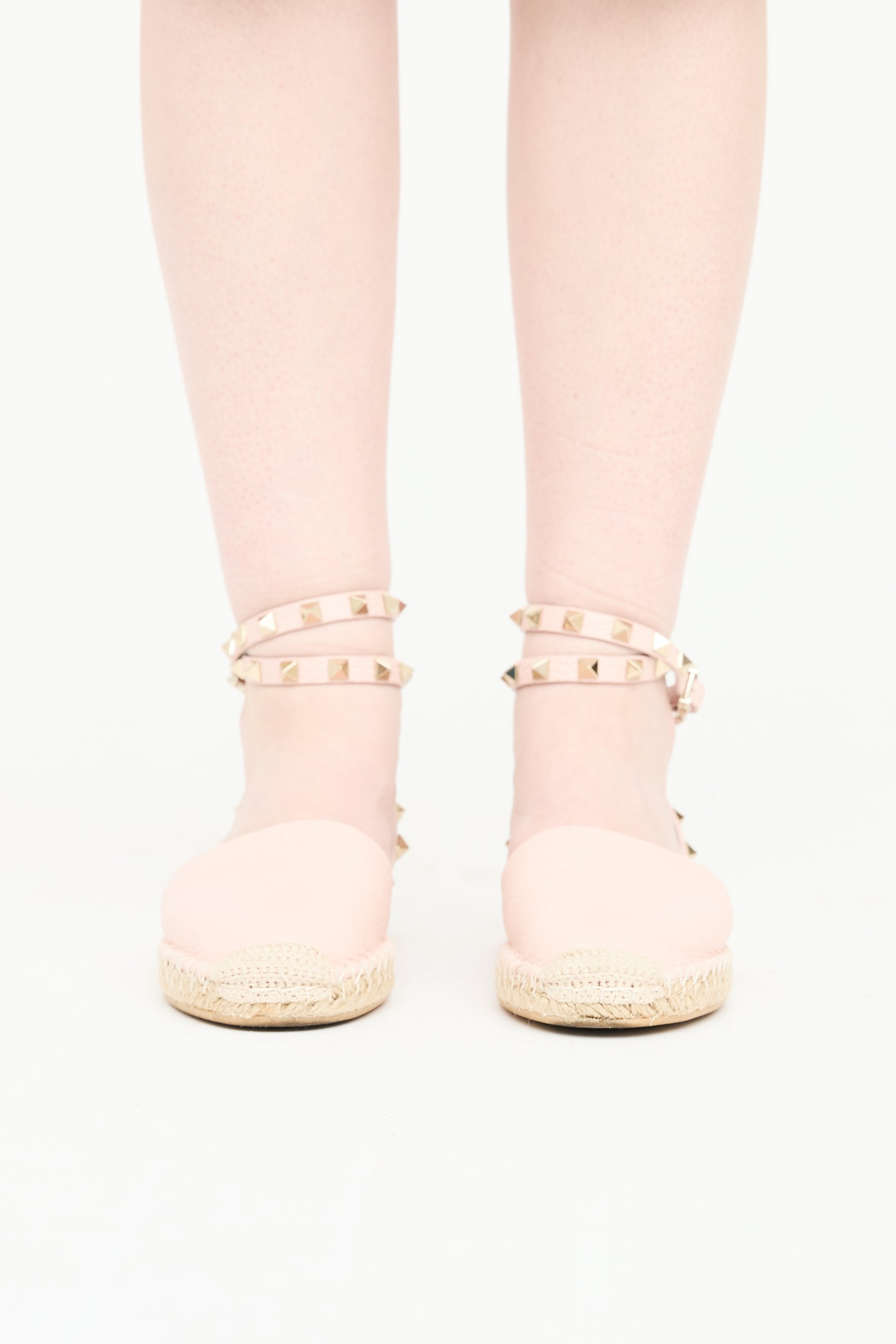Valentino Rockstud Espadrille Flat