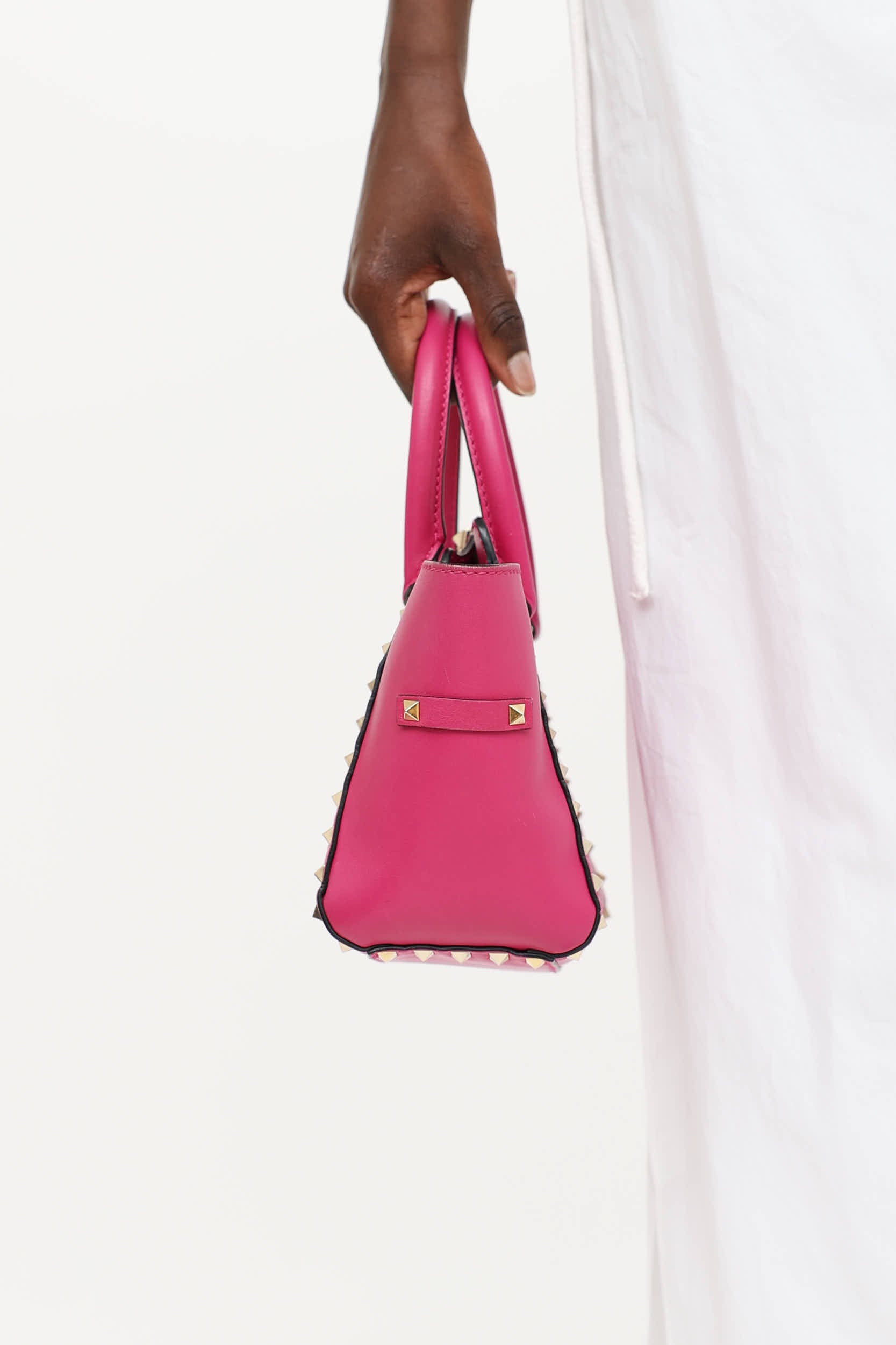 Valentino Small Rockstud Trapeze Bag
