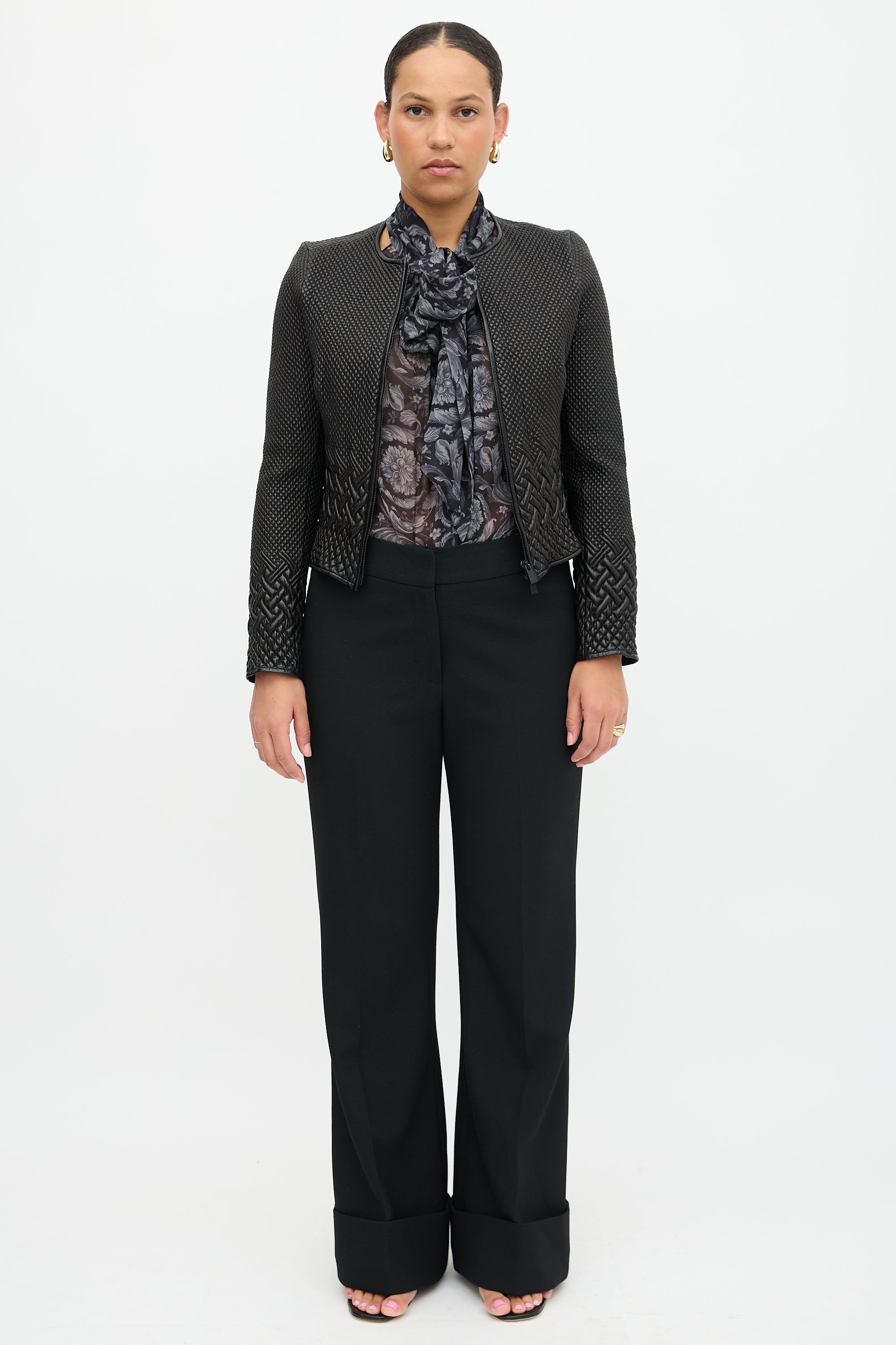Valentino Quilted Leather Jacket