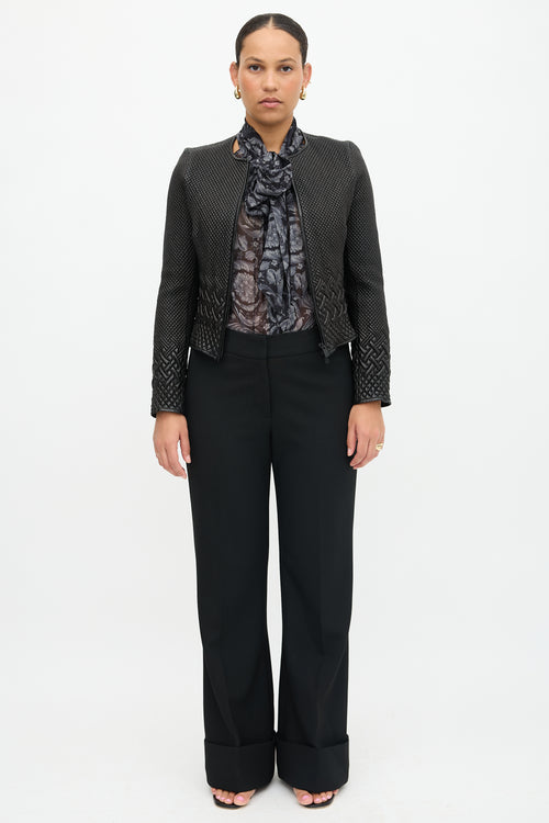Valentino Quilted Leather Jacket