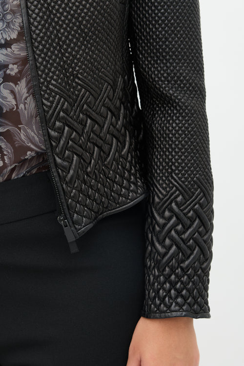 Valentino Quilted Leather Jacket