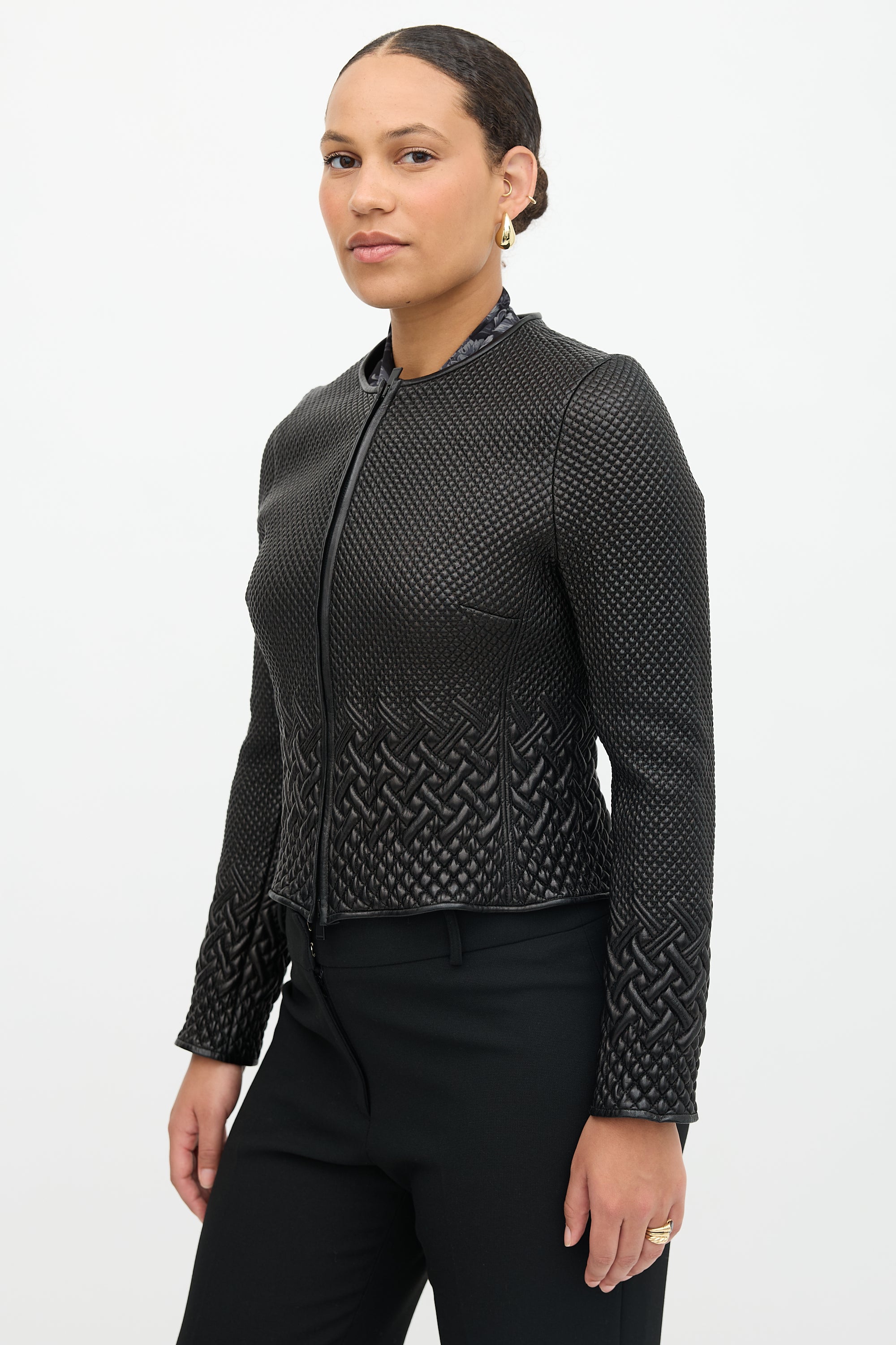 Valentino Quilted Leather Jacket