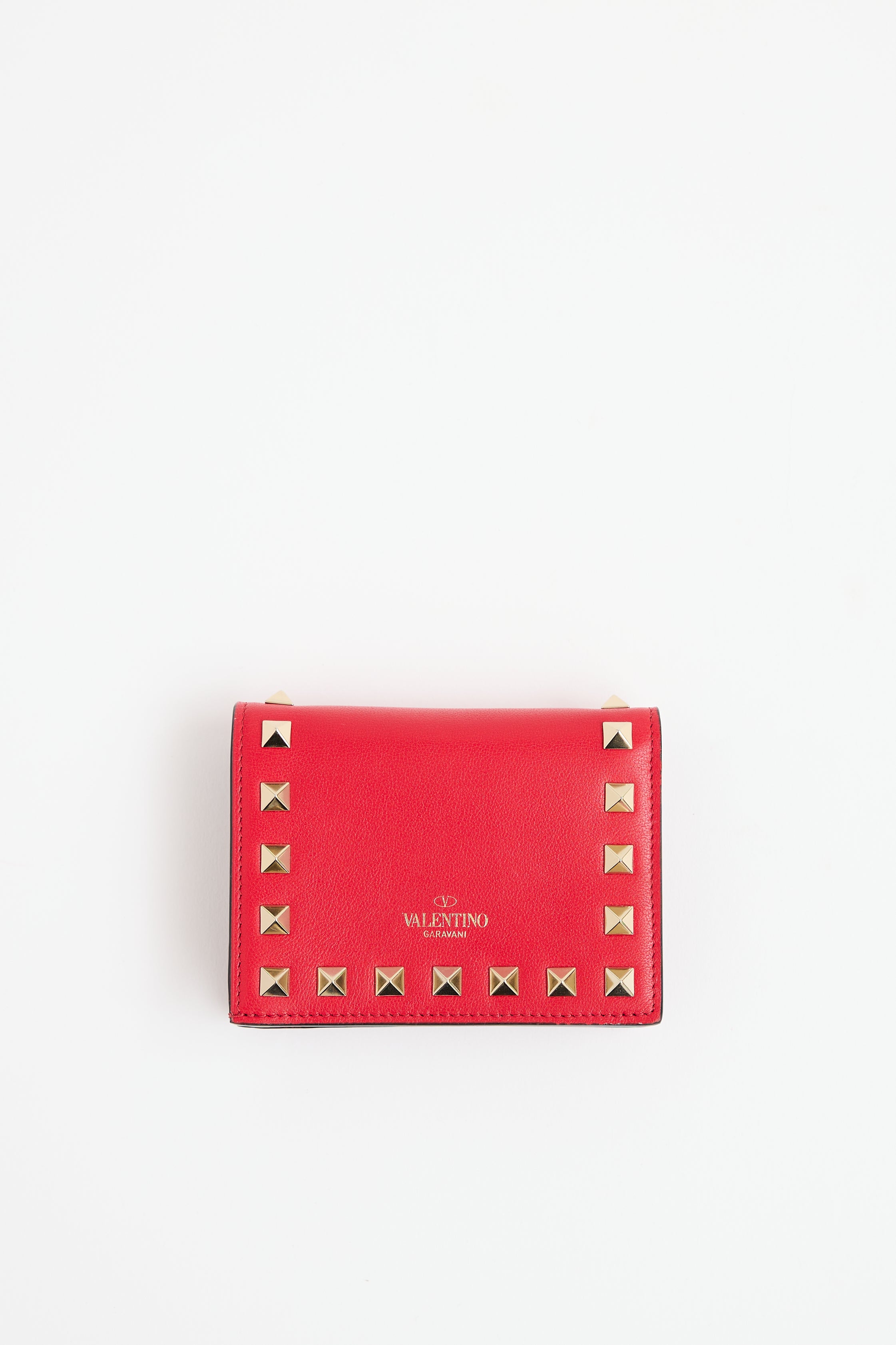 Valentino Leather Rockstud Wallet