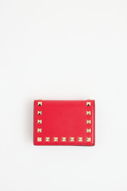 Valentino Leather Rockstud Wallet