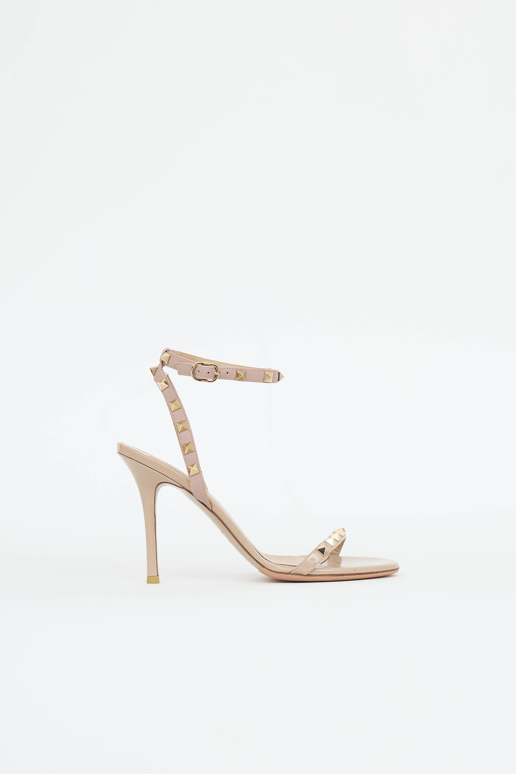 Valentino Patent Rockstud Sandal