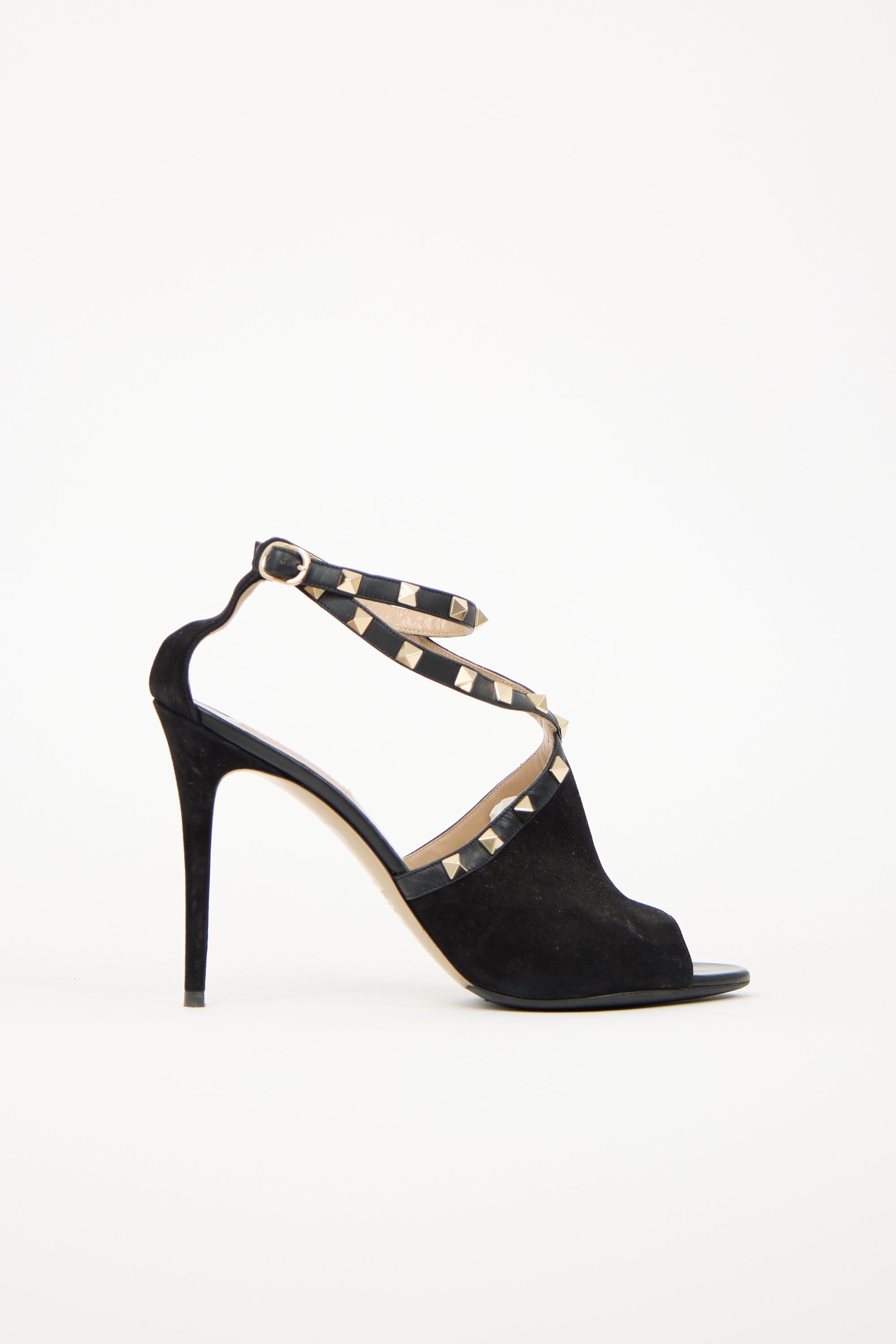 Valentino Suede Rockstud Heel