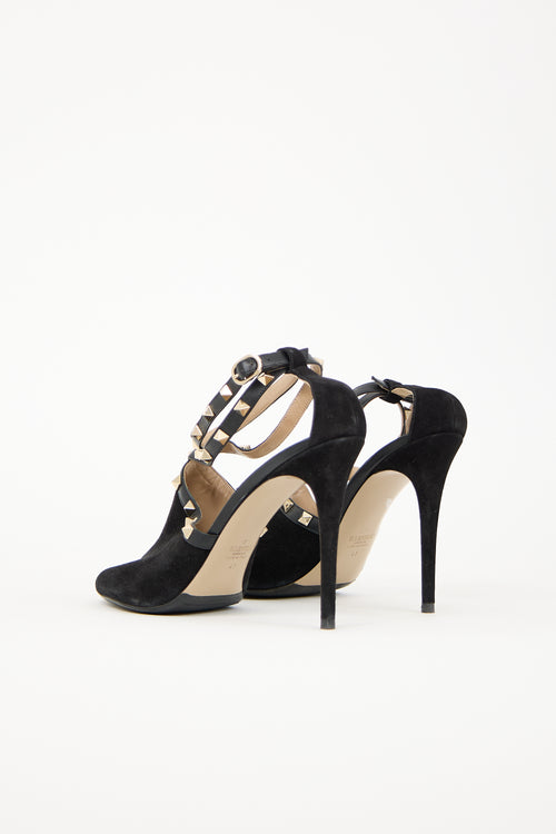 Valentino Suede Rockstud Heel