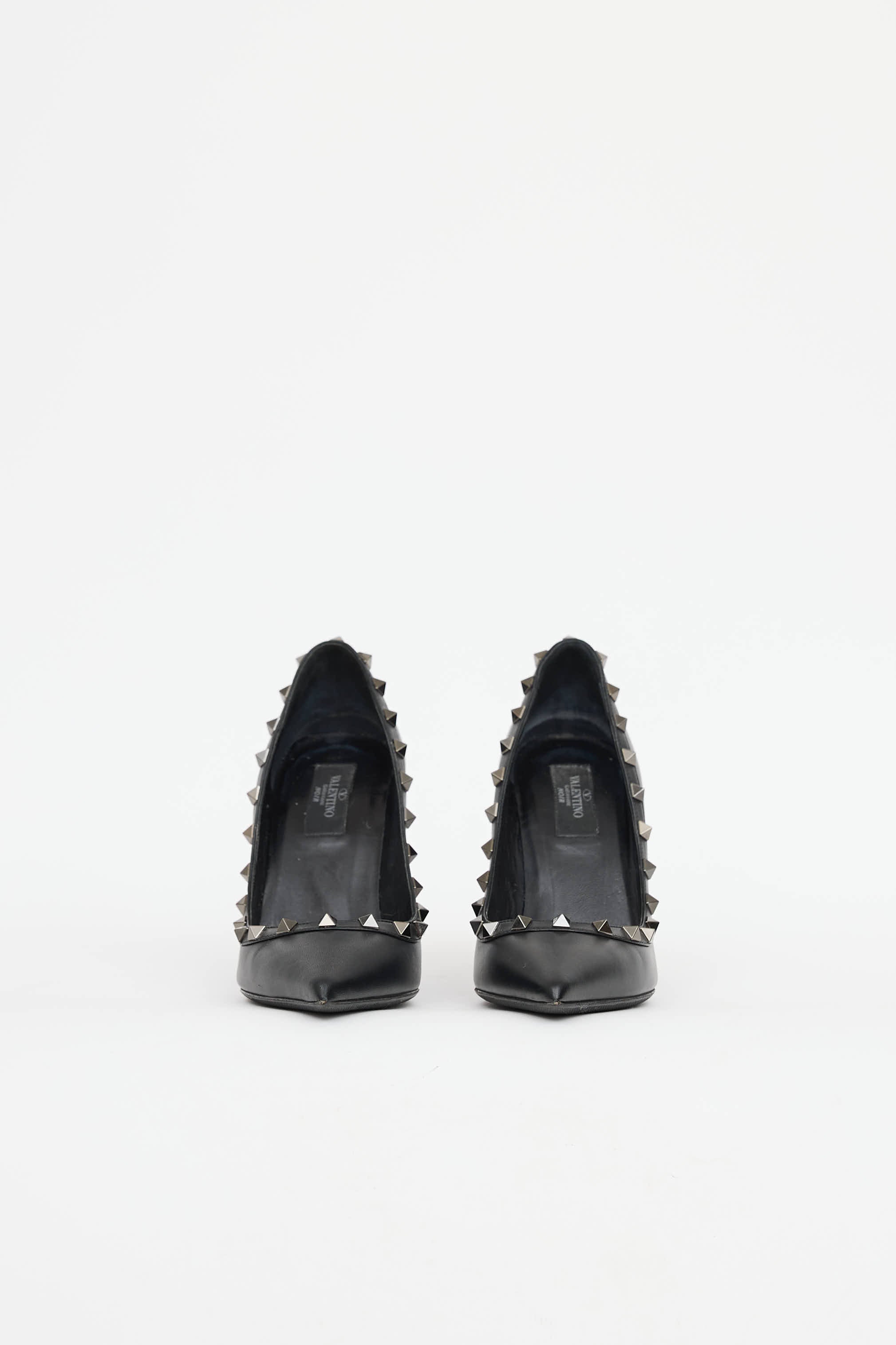ValentinoLeather Rockstud Pump