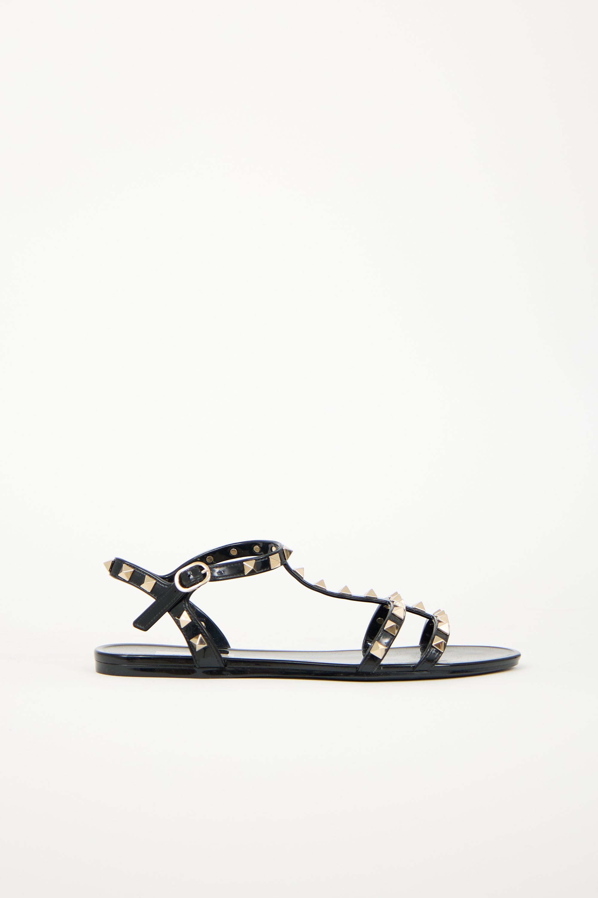 Valentino Rubber Rockstud Sandal