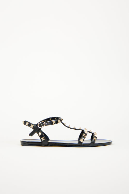 Valentino Rubber Rockstud Sandal