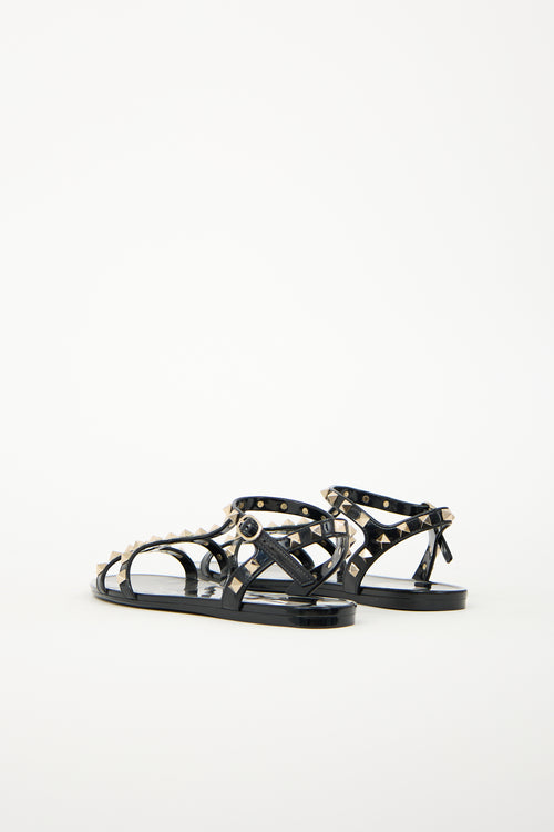 Valentino Rubber Rockstud Sandal