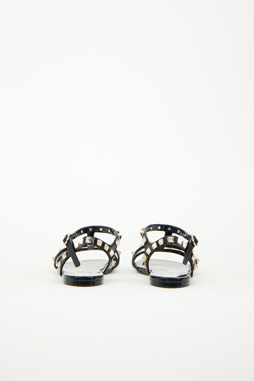 Valentino Rubber Rockstud Sandal