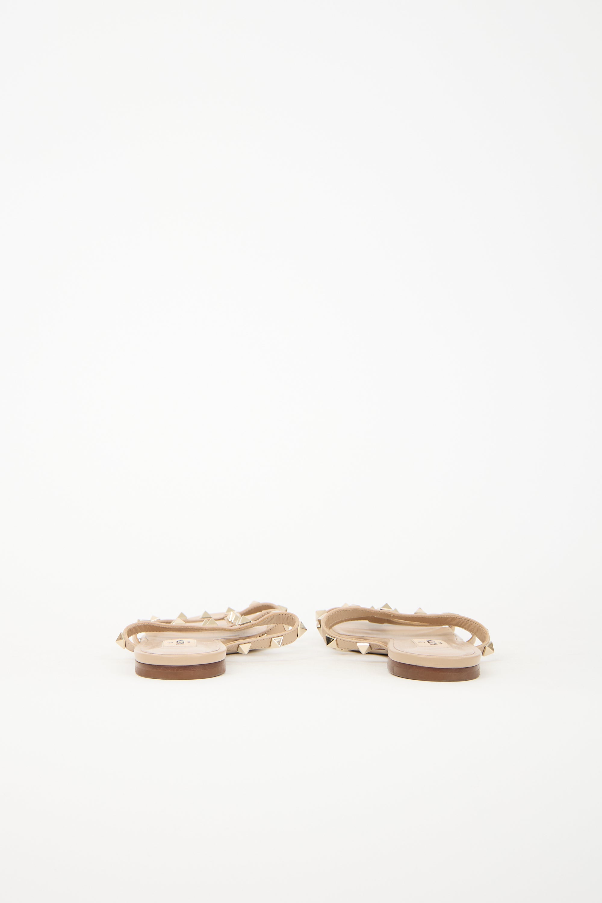 Valentino Leather Rockstud Slide