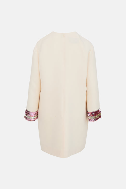 Valentino Sequin Cuff Dress