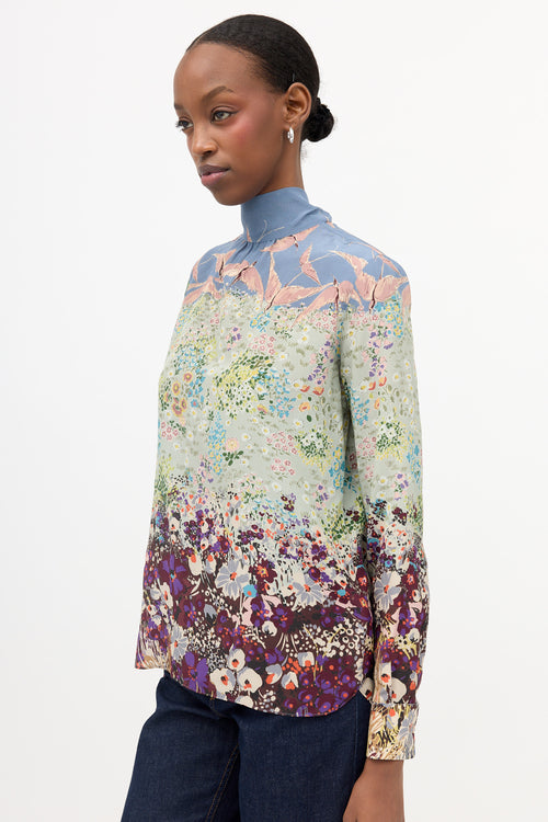 Valentino Silk Floral Blouse