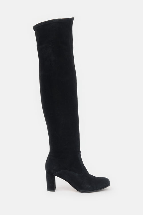 Valentino Suede Thigh Boot