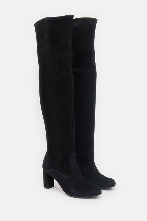 Valentino Suede Thigh Boot
