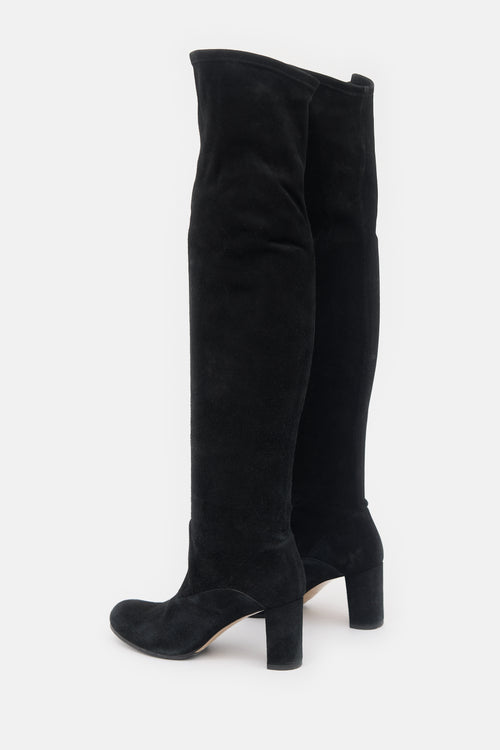 Valentino Suede Thigh Boot