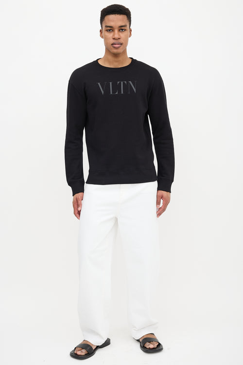 Valentino VLTN Logo Crewneck Sweater