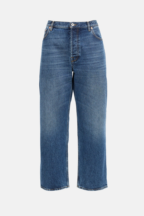 Valentino VLogo Straight Leg Jeans