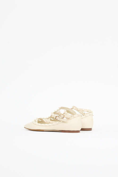 Valentino Rockstud Cage Flat