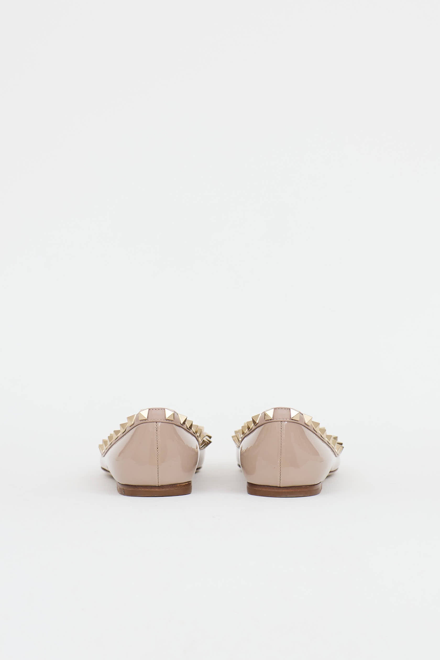 Valentino Patent Rockstud Flat