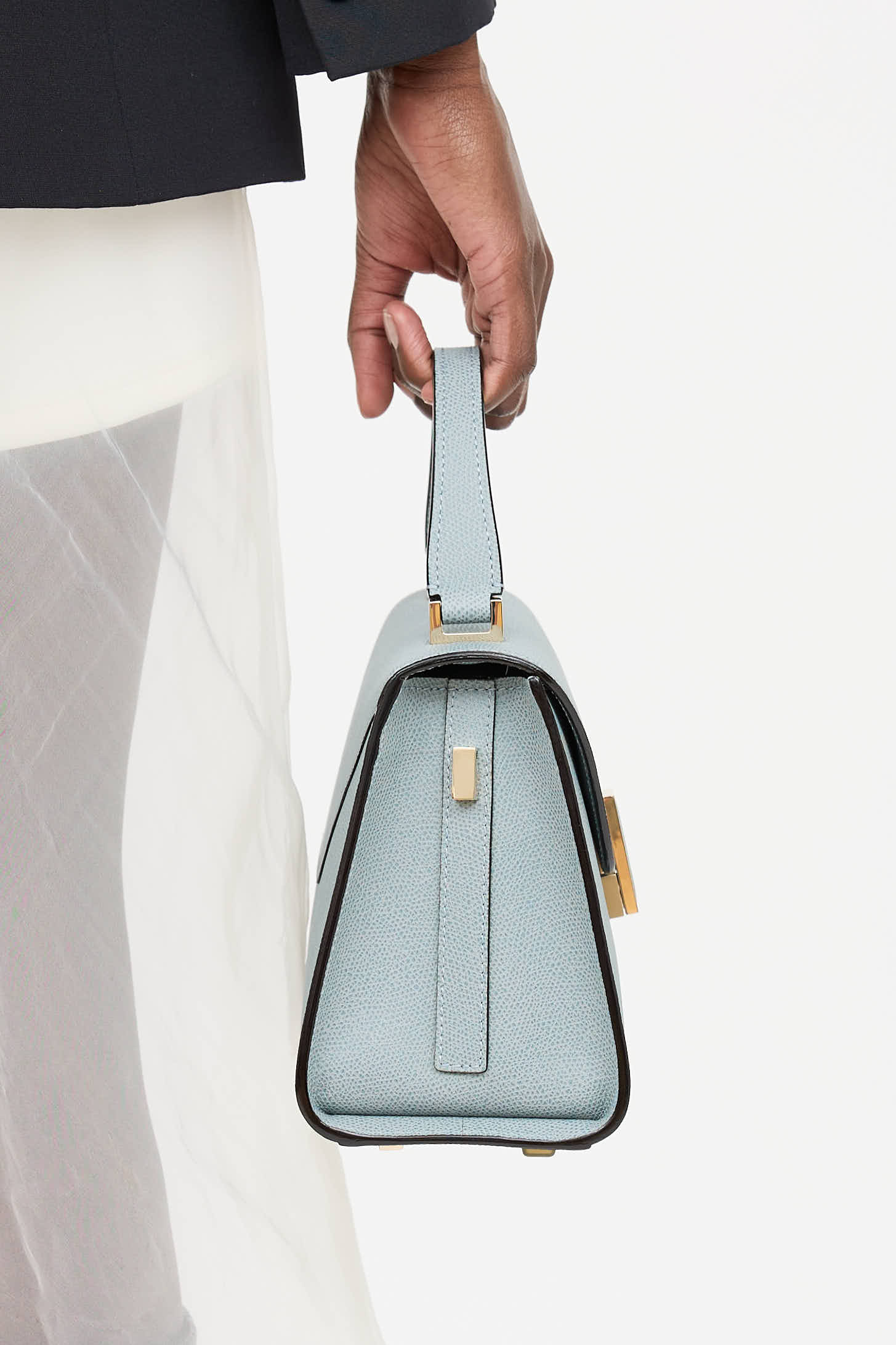 Valextra Mini Iside Leather Bag