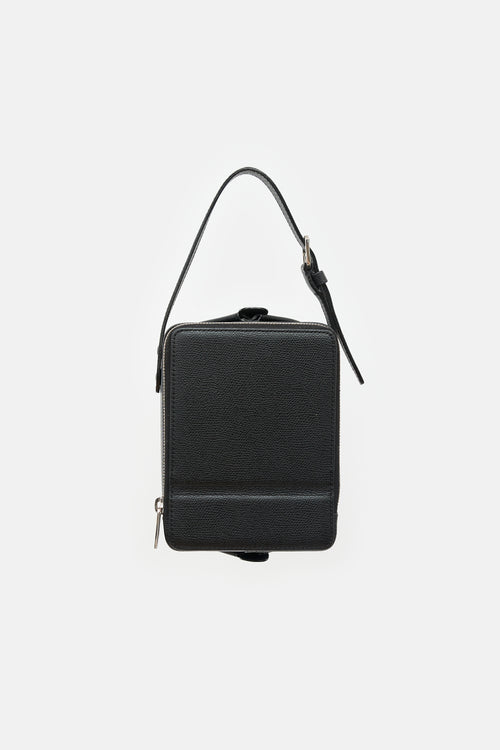 Valextra Leather Tric Trac Bag