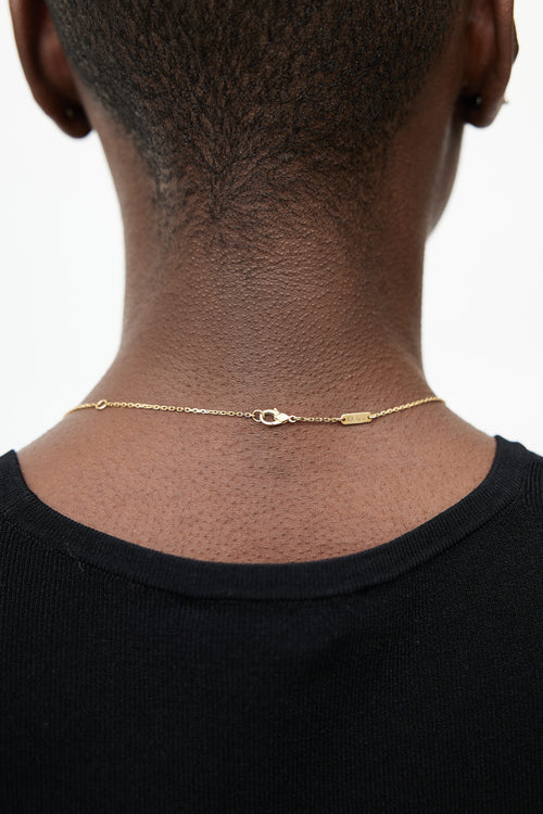 Van Cleef & Arpels 18K Yellow Gold Vintage Alhambra Necklace