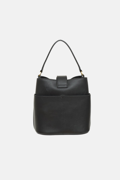 Veronica Beard Crest Lock Bucket Bag