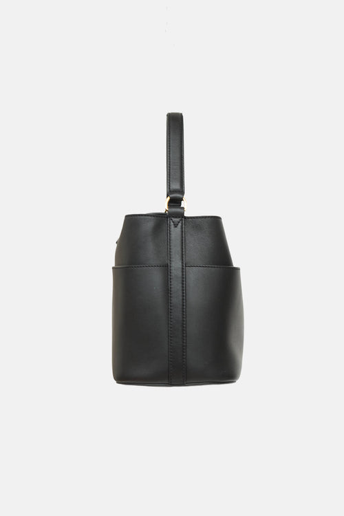 Veronica Beard Crest Lock Bucket Bag