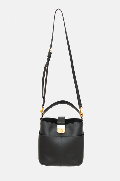 Veronica Beard Crest Lock Bucket Bag
