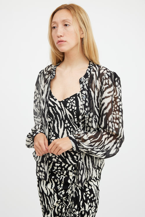 Veronica Beard Black & White Three Piece Set