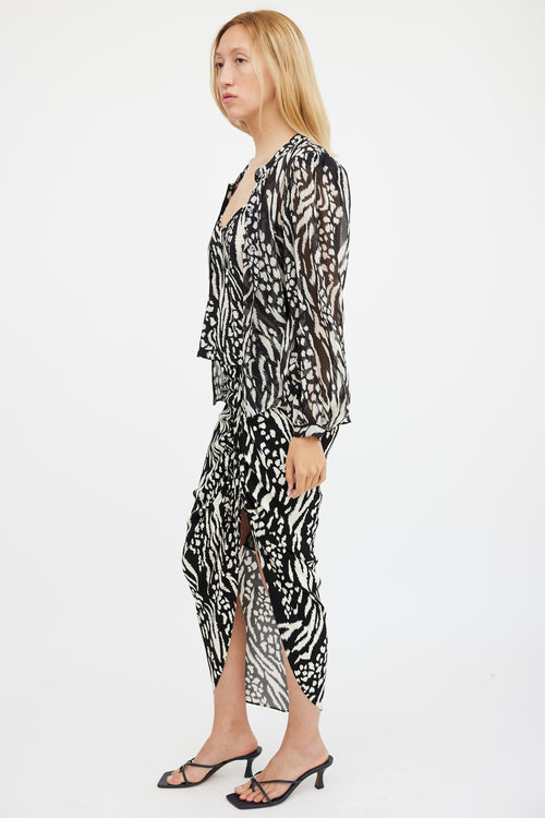 Veronica Beard Black & White Three Piece Set
