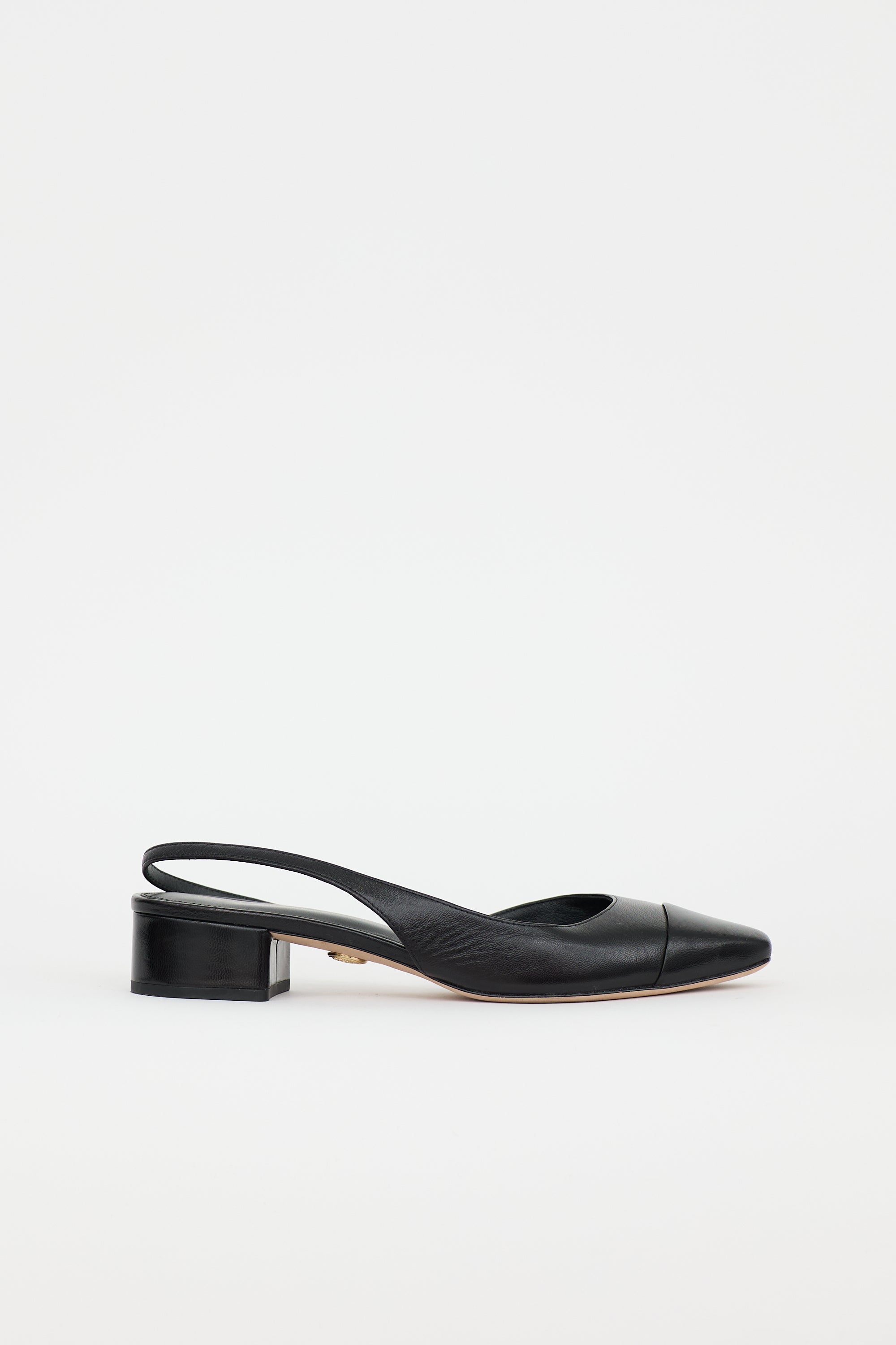 Veronica Beard Leather Slingback Pump