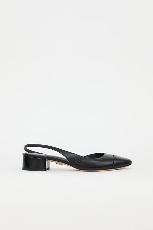 Veronica Beard Leather Slingback Pump