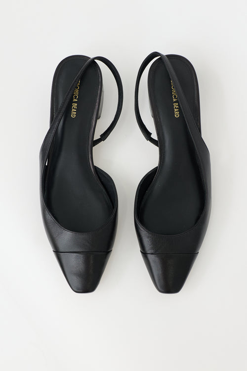 Veronica Beard Leather Slingback Pump