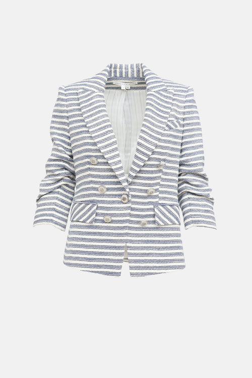 Veronica Beard Stripe Tweed Blazer