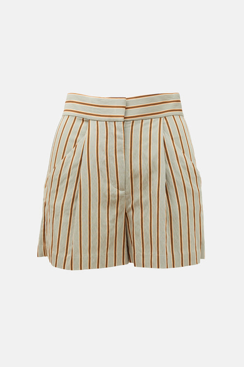 Veronica Beard Striped Elbe Shorts
