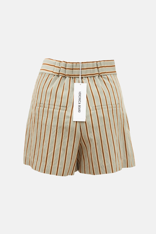 Veronica Beard Striped Elbe Shorts
