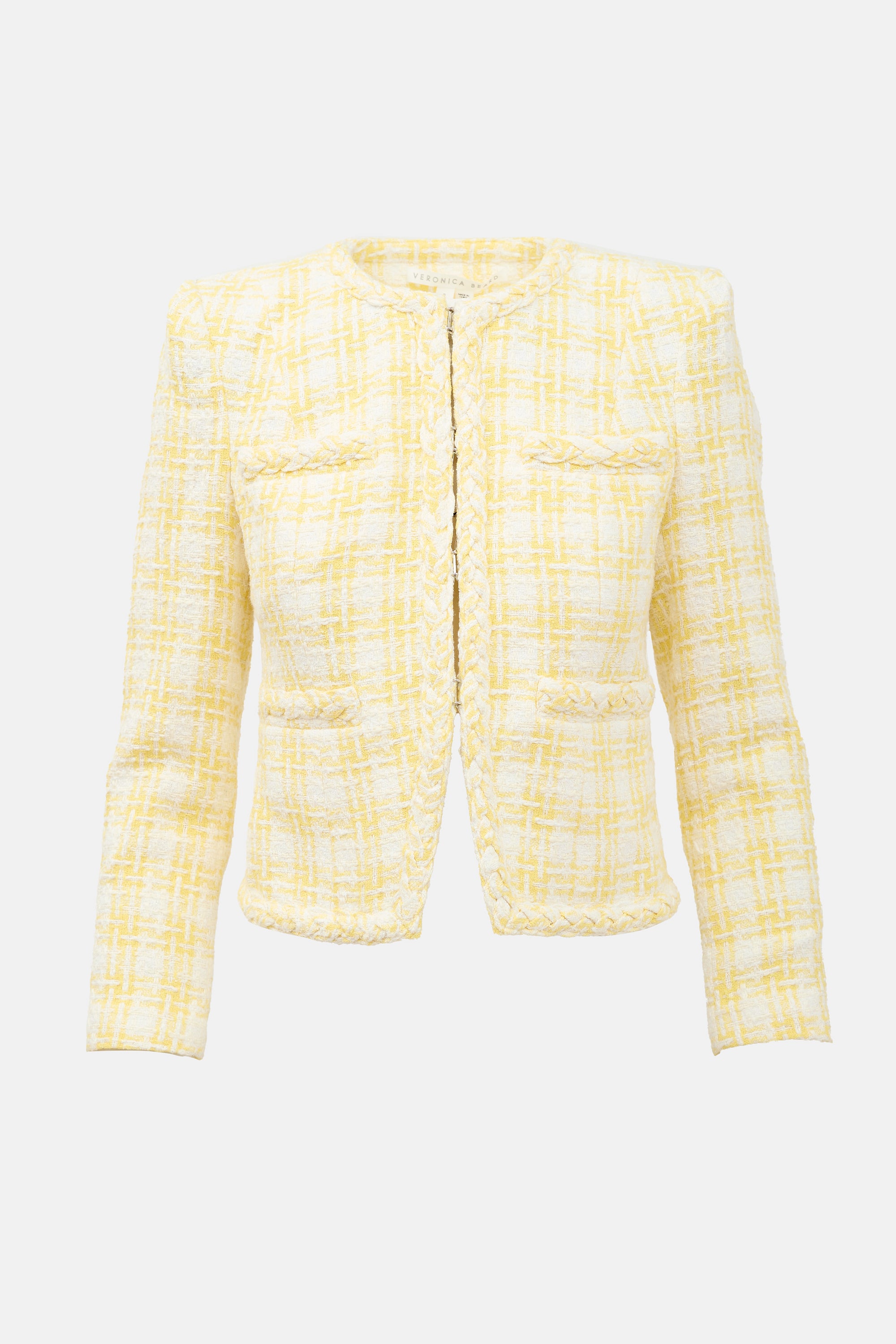 Veronica Beard Tweed Bryne Cropped Blazer